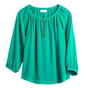 1x Zipper detail blouse